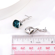 Picture of Pretty Artificial Crystal Blue Dangle Earrings