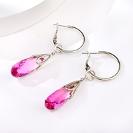 Picture of Unique Artificial Crystal Gold Plated Dangle Earrings