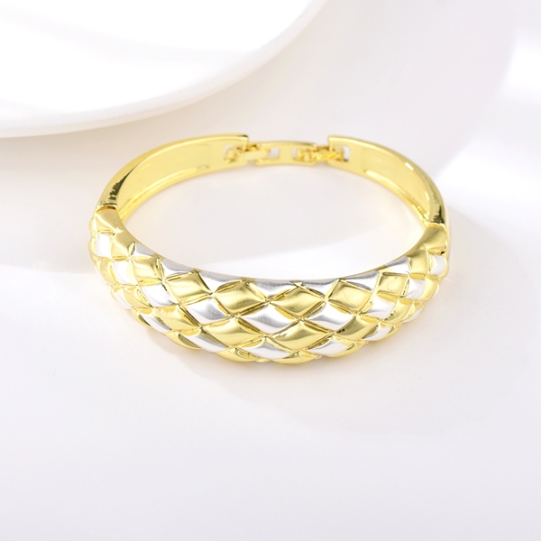 Picture of Dubai Multi-tone Plated Fashion Bangle of Original Design