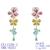 Picture of Featured Colorful Gold Plated Dangle Earrings with Full Guarantee