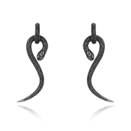 Picture of Famous Casual Gunmetal Plated Dangle Earrings