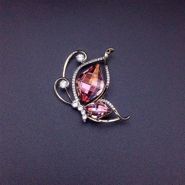 Picture of Unusual Medium Platinum Plated Brooche