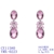 Picture of Platinum Plated Cubic Zirconia Dangle Earrings from Certified Factory