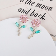 Picture of Famous Big Cubic Zirconia Dangle Earrings