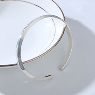 Picture of 999 Sterling Silver Small Fashion Bangle with Fast Delivery