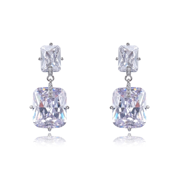 Picture of Luxury Cubic Zirconia Dangle Earrings with Fast Delivery