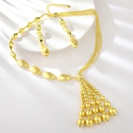 Picture of Dubai Multi-tone Plated Necklace and Earring Set with 3~7 Day Delivery