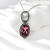 Picture of Filigree Small Platinum Plated Pendant Necklace