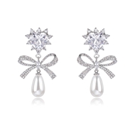 Picture of Good Quality Cubic Zirconia Luxury Dangle Earrings