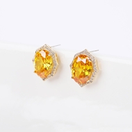 Picture of Good Cubic Zirconia Copper or Brass Dangle Earrings