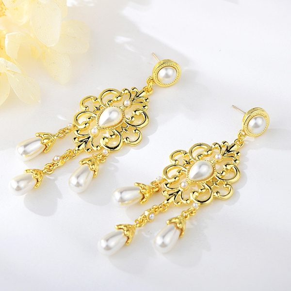 Picture of Fancy Big Zinc Alloy Dangle Earrings