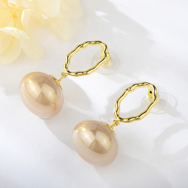 Picture of Pretty Artificial Pearl Big Dangle Earrings