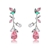 Picture of Famous Big Pink Dangle Earrings