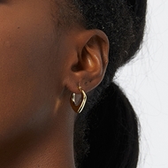 Picture of Unusual Delicate Gold Plated Hoop Earrings