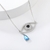 Picture of Trendy Blue 925 Sterling Silver Pendant Necklace