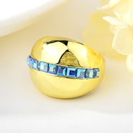 Picture of Purchase Gold Plated Artificial Crystal Fashion Ring Exclusive Online