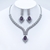 Picture of Most Popular Cubic Zirconia Platinum Plated 2 Piece Jewelry Set