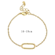 Picture of Impressive Gold Plated Small Fashion Bracelet with Low MOQ