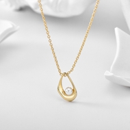 Picture of Most Popular Artificial Pearl Gold Plated Pendant Necklace