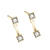 Picture of Platinum Plated Cubic Zirconia Dangle Earrings at Super Low Price