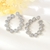 Picture of Need-Now White Platinum Plated Dangle Earrings with Full Guarantee