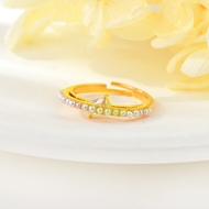 Picture of Origninal Small Rose Gold Plated Fashion Ring