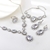 Picture of Beautiful Cubic Zirconia Big 4 Piece Jewelry Set