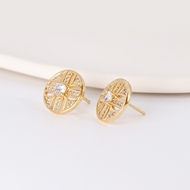 Picture of Unusual Small White Big Stud Earrings