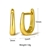 Picture of New Season Gold Plated Delicate Huggie Earrings with SGS/ISO Certification