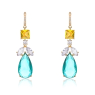 Picture of Most Popular Cubic Zirconia Big Dangle Earrings