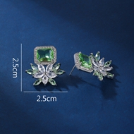 Picture of Fast Selling Green Copper or Brass Big Stud Earrings from Editor Picks