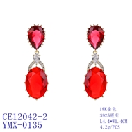 Picture of Popular Cubic Zirconia Luxury Dangle Earrings