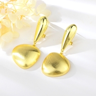 Picture of Big Gold Plated Dangle Earrings with Fast Delivery