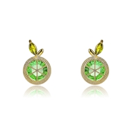 Picture of Famous Big Cubic Zirconia Big Stud Earrings