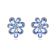 Picture of Luxury Flower Big Stud Earrings in Exclusive Design