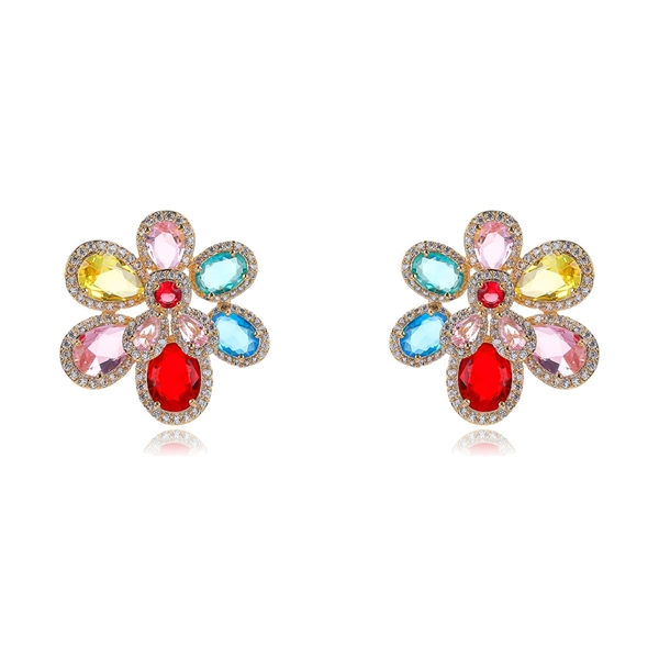 Picture of Stylish Big Luxury Big Stud Earrings