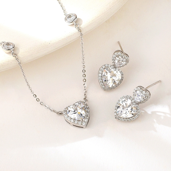 Picture of Party Cubic Zirconia 2 Piece Jewelry Set with Fast Delivery