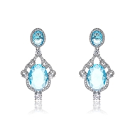 Picture of Luxury Cubic Zirconia Dangle Earrings from Top Designer