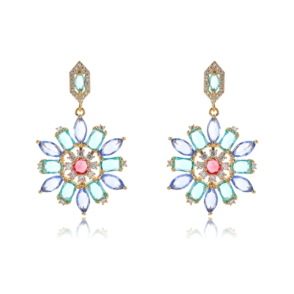 Picture of Luxury Cubic Zirconia Dangle Earrings Online Only