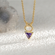 Picture of Fashionable Party Purple Pendant Necklace