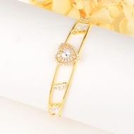 Picture of Fashion Cubic Zirconia Copper or Brass Fashion Bangle