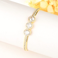 Picture of Best Cubic Zirconia Geometric Fashion Bangle