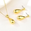 Show details for Designer Gold Plated Geometric 2 Piece Jewelry Set with Easy Return