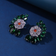 Picture of Luxury Cubic Zirconia Dangle Earrings in Exclusive Design