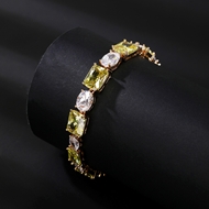 Picture of Top Geometric Cubic Zirconia Fashion Bracelet