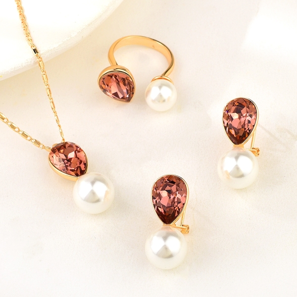 Picture of Fast Selling Copper or Brass Geometric 3 Piece Jewelry Set from Editor Picks