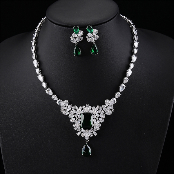 Picture of Bulk Platinum Plated Luxury 2 Piece Jewelry Set Wholesale Price