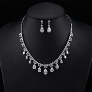 Picture of Filigree Geometric White 2 Piece Jewelry Set