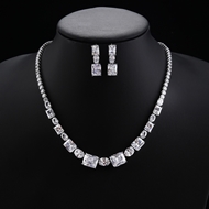 Picture of Amazing Geometric White 2 Piece Jewelry Set